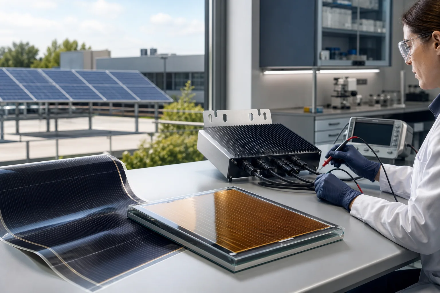 High-Voltage Microinverter Matching for Thin-Film and Perovskite Modules