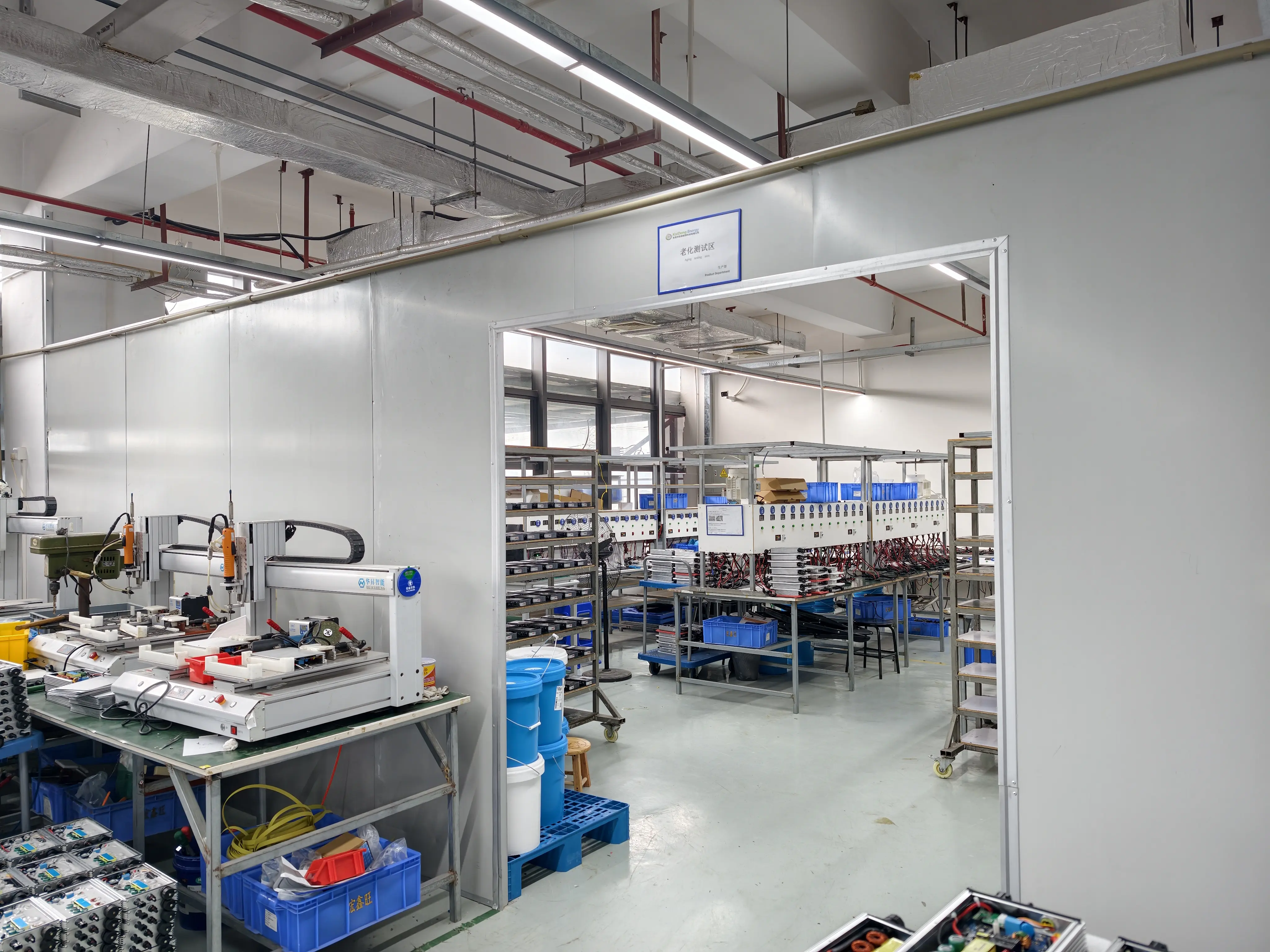 Microinverter aging and reliability testing room