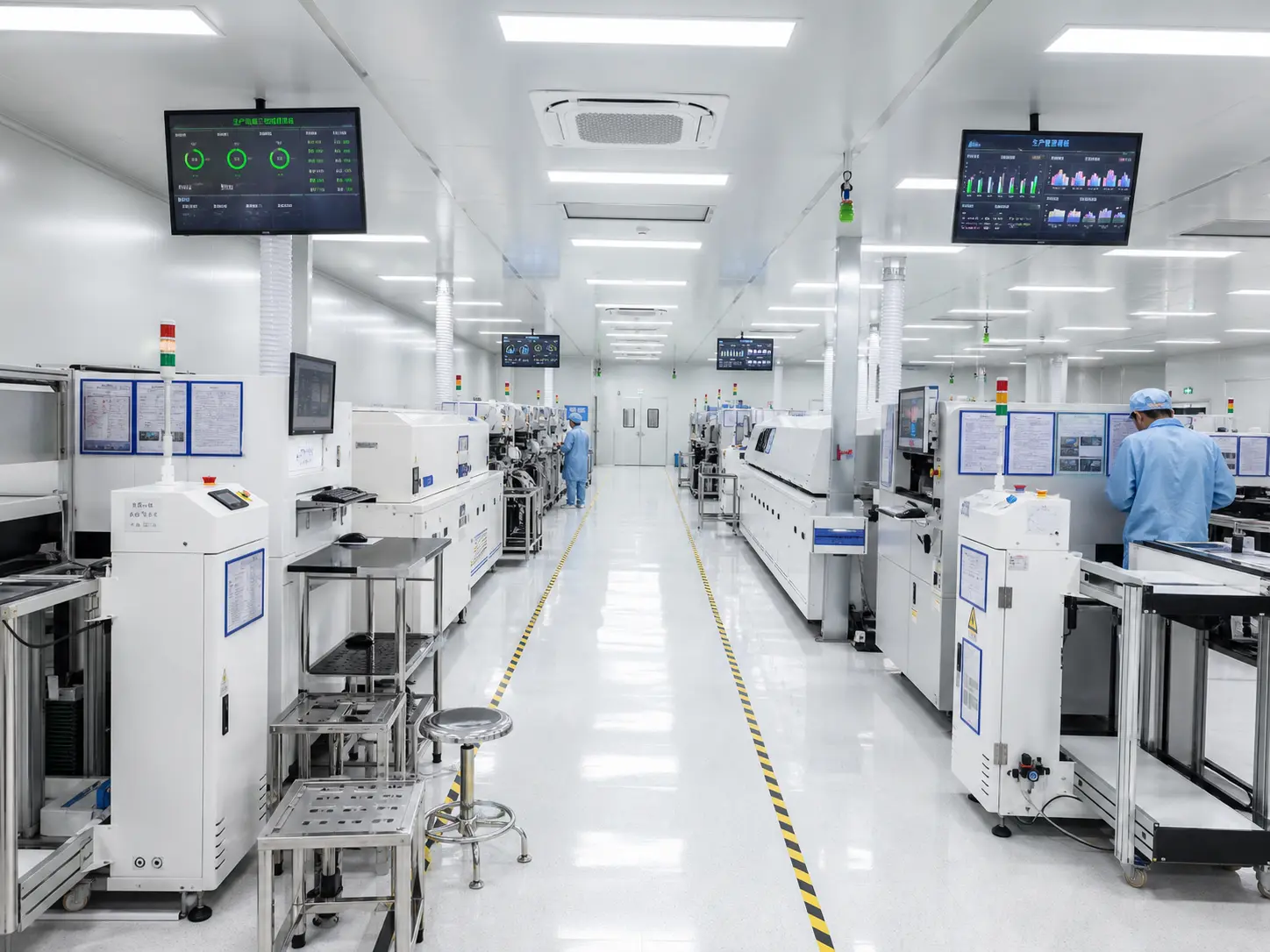 Electronics manufacturing production floor